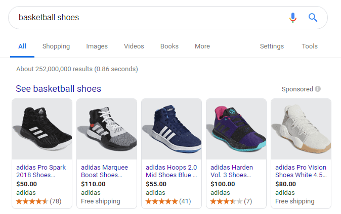 shopping ads